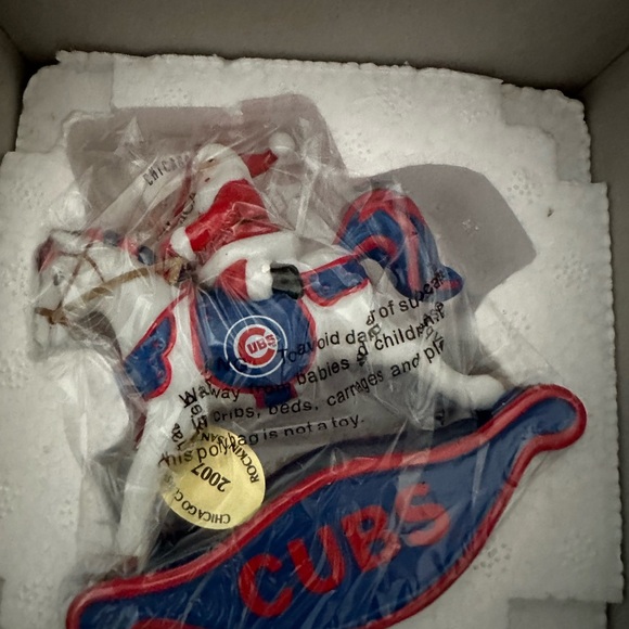Danbury NWT Chicago Cubs Rocking Horse Ornaments